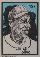1984 O'Connell & Son Ink Mini Prints #127 Chi Chi Olivo Baseball Card