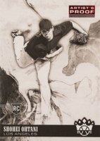 2018 Panini Diamond Kings #73 Shohei Ohtani Black and White-Artist's Proof-Red Baseball Card