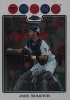 2008 Topps Chrome #9 Joe Mauer Baseball Card