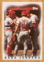 1987 Topps Tiffany #281 Reds Leaders Baseball Card