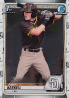 2020 Bowman Draft #BD39 Robert Hassell Baseball Card