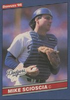 1986 Donruss #93 Mike Scioscia Baseball Card
