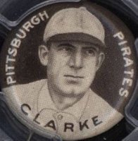 1910 Sweet Caporal Pins # Fred Clarke Small Letters Baseball Card