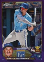 2023 Topps Chrome #119 Vinnie Pasquantino Purple Refractor Baseball Card