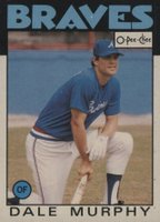 1986 O-Pee-Chee #197 Dale Murphy Baseball Card