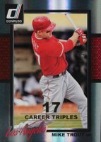 2014 Donruss #112 Mike Trout Career Stat Line Baseball Card