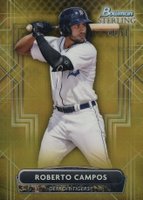 2022 Bowman Sterling #BSP52 Roberto Campos Gold Refractor Baseball Card