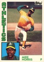1984 Topps Tiffany #493 Mike Norris Baseball Card