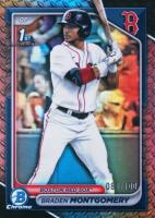 2024 Bowman Draft #BDC58 Braden Montgomery Chrome-Steel Metal Refractor Baseball Card