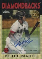 2021 Topps Silver Pack 1986 Chrome Promo #18 Ketel Marte Series 2-Superfractor 1/1 Baseball Card