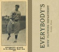 1916 Everybody's #157 Everett Scott Baseball Card