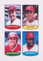2023 Topps Heritage 1974 Topps Baseball Stamps # Dave Concepcion/Joe Morgan/Johnny Bench/Tony Perez Baseball Card