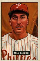 1951 Bowman #255 Milo Candini Baseball Card
