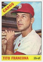 1966 Topps #163 Tito Francona Baseball Card