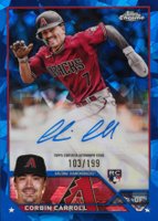 2023 Topps Chrome Update Sapphire Edition Autograph #CC Corbin Carroll Baseball Card