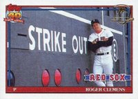 1991 Topps Desert Shield #530 Roger Clemens Baseball Card