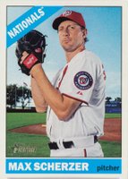 2015 Topps Heritage  #708 Max Scherzer Pitching Pose Baseball Card