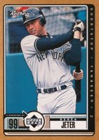 1999 Upper Deck Retro #55 Derek Jeter Gold Baseball Card