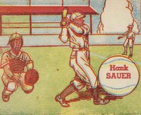 1949 R302-2 M.P. & Co. #113 Hank Sauer Baseball Card