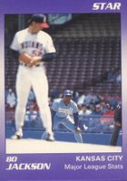 1990 Star Bo Jackson #3 Bo Jackson Major League Stats Baseball Card