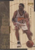 1998 Upper Deck Hardcourt Jordan Holding Court #J9 Jim Jackson/Michael Jordan Gold Basketball Card
