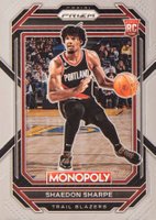 2022 Panini Prizm Monopoly #74 Shaedon Sharpe Basketball Card