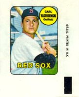 1969 Topps Decals # Carl Yastrzemski Baseball Card