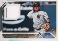 2023 Topps Complete Set Chrome Rookie Relic #CRRAV Anthony Volpe Baseball Card