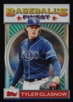 2020 Finest Flashbacks #130 Tyler Glasnow Black Refractor Baseball Card