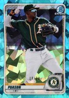 2020 Bowman Draft Chrome Sapphire Edition #BD155 Robert Puason Aqua Baseball Card