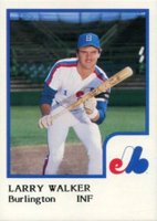 1986 Procards # Larry Walker Burlington Expos Baseball Card