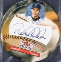 2003 Fleer Hardball Signatures # Derek Jeter Baseball Card
