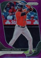 2020 Panini Prizm #181 Yordan Alvarez Purple Prizm Baseball Card