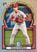 2023 Bowman Mega Box Chrome ROY Favorites #5 Nolan Gorman Baseball Card