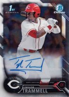2016 Bowman Draft Chrome Draft Picks Autographs #CDATT Taylor Trammell Baseball Card