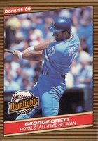 1986 Donruss Highlights #3 George Brett Baseball Card