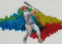 2019 Panini Prizm Color Blast #CB5 Mike Trout Baseball Card