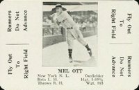 1936 S & S Game # Mel Ott Baseball Card