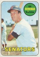 1969 Topps #153 Ed Brinkman Baseball Card