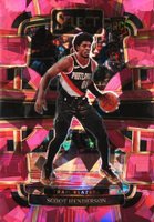 2023 Panini Select #77 Scoot Henderson Pink Cracked Ice Basketball Card
