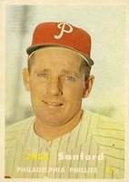 1957 Topps #387 Jack Sanford Baseball Card