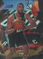 1997 Stadium Club Triumvirate #T16B Tim Duncan Luminescent Basketball Card