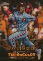 2023 Topps Chrome Topps in Technicolor #TT24 Bryce Harper Gold Baseball Card