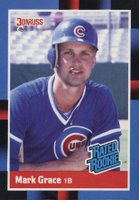 1988 Donruss #40 Mark Grace Baseball Card