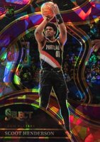 2023 Panini Select #269 Scoot Henderson Purple Cracked Ice Basketball Card