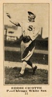 1916 Standard Biscuit #31 Eddie Cicotte Baseball Card