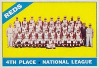 1966 Topps #59 Reds Team Baseball Card
