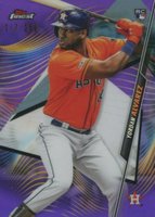 2020 Finest #50 Yordan Alvarez Purple Refractor Baseball Card