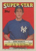 1988 Topps Stickercard #66 Dave Righetti M.Schmidt-9/F.White-255 Baseball Card
