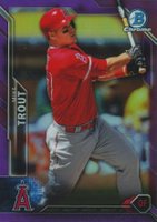 2016 Bowman Chrome #1 Mike Trout Purple Refractor Baseball Card